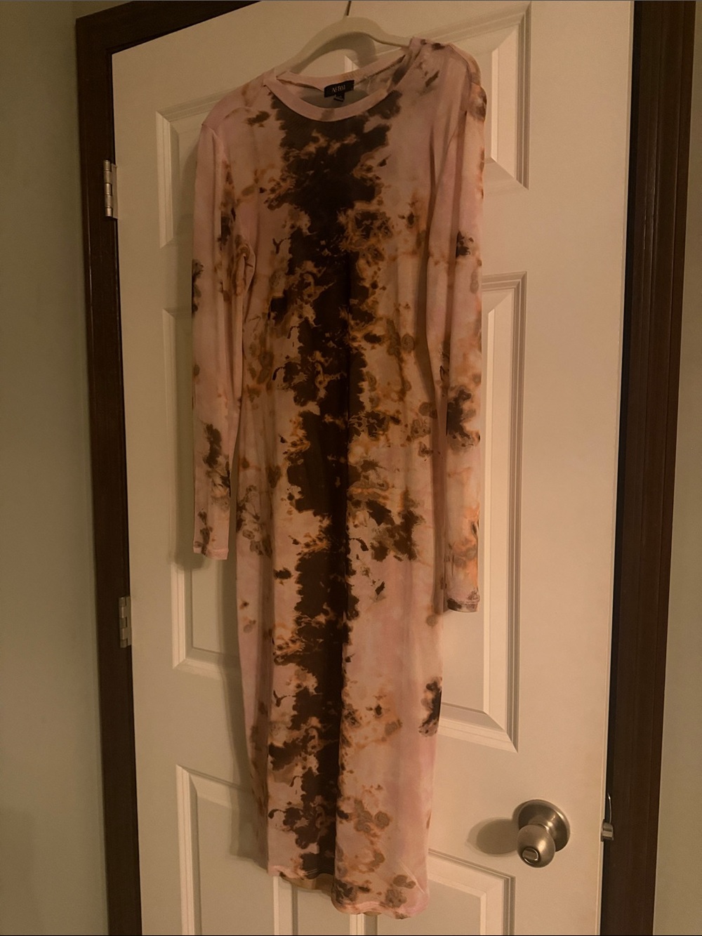 AFRM Tie-Dye Long Sleeve Loah Mesh Midi - Picture 4 of 5